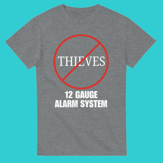 Gray t-shirt with humorous message