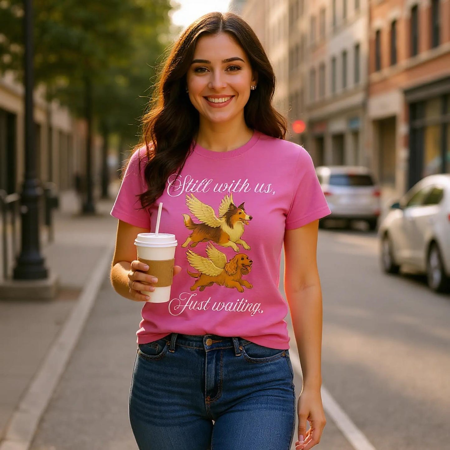 Classic Fit Cotton T-Shirt – Tribute to Our Furry Friends Design